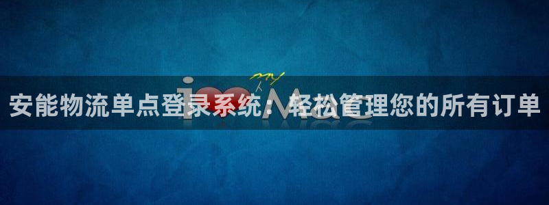 28圈预测：安能物流单点登录系统：轻