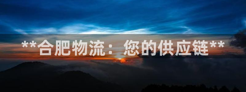 28圈注册：**合肥物流：您的供应链