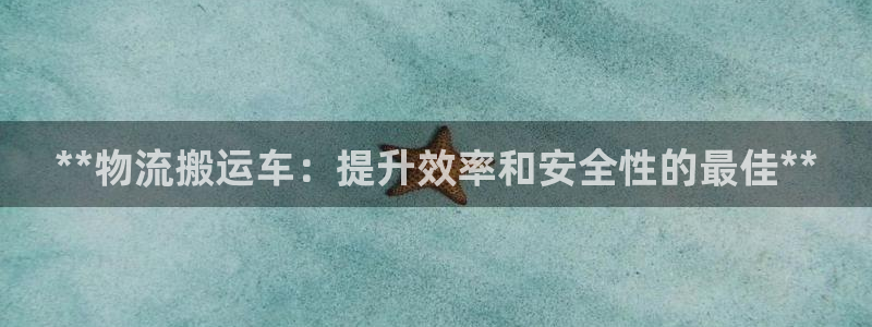28圈旗下：**物流搬运车：提升效率